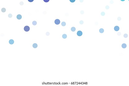 Light Pink, Blue vector illustration which consist of circles. Dotted gradient design for your business. Creative geometric background in halftone style with colored spots.