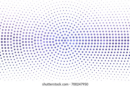 Light Pink, Blue vector illustration which consist of circles. Dotted gradient design for your business. Creative geometric background in halftone style with colored spots.