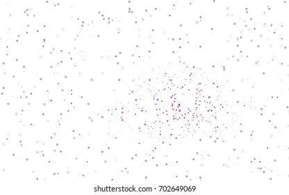 Light Pink, Blue vector illustration which consist of circles. Dotted gradient design for your business. Creative geometric background in halftone style with colored spots.