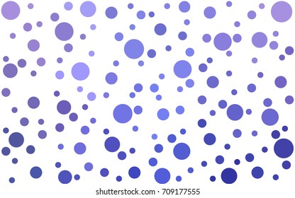 Light Pink, Blue vector illustration which consist of circles. Dotted gradient design for your business. Creative geometric background in halftone style with colored spots.