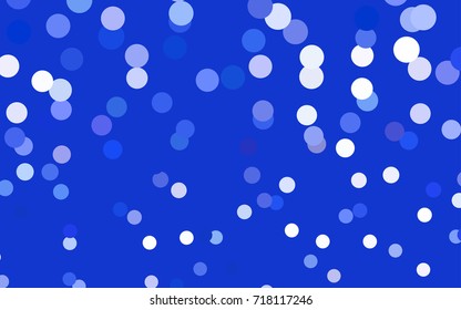 Light Pink, Blue vector illustration which consist of circles. Dotted gradient design for your business. Creative geometric background in halftone style with colored spots.