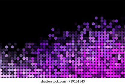 Light Pink, Blue vector illustration which consist of circles. Dotted gradient design for your business. Creative geometric background in halftone style with colored spots.