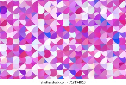 Light Pink, Blue vector illustration which consist of circles. Dotted gradient design for your business. Creative geometric background in halftone style with colored spots.