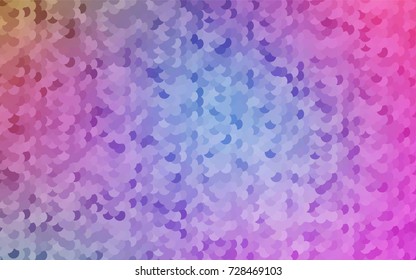 Light Pink, Blue vector illustration which consist of circles. Dotted gradient design for your business. Creative geometric background in halftone style with colored spots.