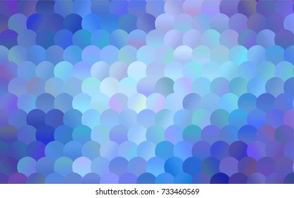 Light Pink, Blue vector illustration which consist of circles. Dotted gradient design for your business. Creative geometric background in halftone style with colored spots.