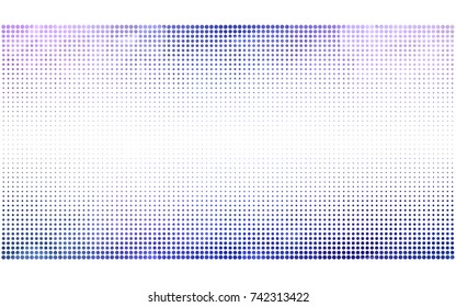 Light Pink, Blue vector illustration which consist of circles. Dotted gradient design for your business. Creative geometric background in halftone style with colored spots.
