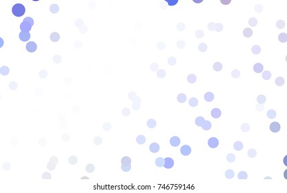 Light Pink, Blue vector illustration which consist of circles. Dotted gradient design for your business. Creative geometric background in halftone style with colored spots.