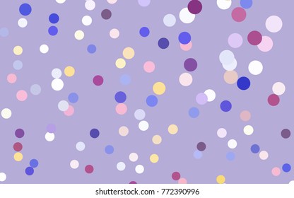 Light Pink, Blue vector illustration which consist of circles. Dotted gradient design for your business. Creative geometric background in halftone style with colored spots.
