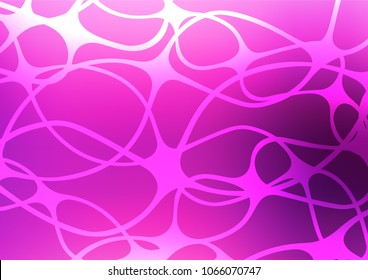 Light Pink, Blue vector indian curved background. Colorful abstract illustration with lines in Asian style. Hand painted design for web, wrapping, wallpaper.