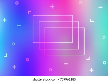 Light Pink, Blue vector indian curved texture. Brand-new colored illustration in blurry style with doodles. A completely new template for your business design.