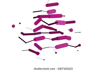 Light Pink, Blue vector layout with flat lines. Decorative shining illustration with lines on abstract template. Smart design for your business advert.