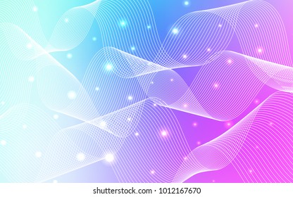 Light Pink, Blue vector layout with festival confetti. Glitter abstract illustration with colorful confetti, ribbons. The pattern can be used for birthday gifts, congratulations.