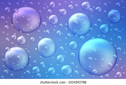 Light Pink, Blue vector layout with circle shapes. Beautiful colored illustration with blurred circles in nature style. Pattern can be used as texture of water, rain drops.
