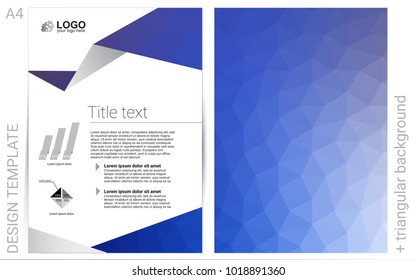 Light Pink, Blue vector  layout for Leaflets. Booklet with textbox on colorful abstract background. Pattern for ads, leaflets, labels of your business.