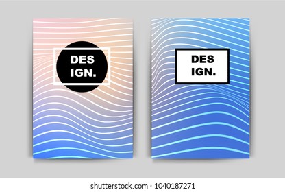 Light Pink, Blue vector layout for Leaflets. Glitter abstract design concept with text box. The pattern can be used for any ad, booklets.