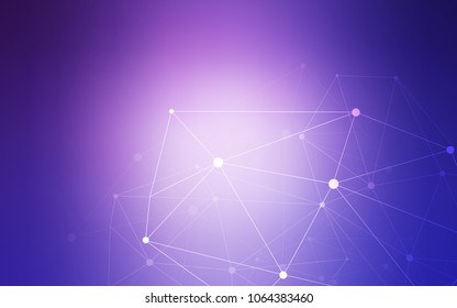 Light Pink, Blue vector layout with circles, lines. Colorful illustration with circles and lines in futuristic style. Completely new template for your brand book.