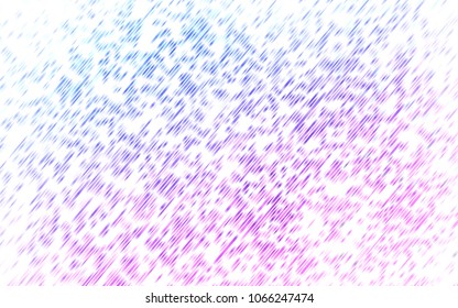 Light Pink, Blue vector layout with flat lines. Glitter abstract illustration with colored sticks. The pattern can be used for busines ad, booklets, leaflets