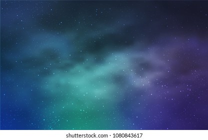 Light Pink, Blue vector layout with cosmic stars. Modern abstract illustration with Big Dipper stars. Pattern for astronomy websites.