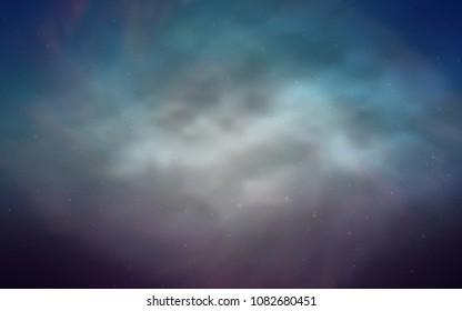 Light Pink, Blue vector layout with cosmic stars. Modern abstract illustration with Big Dipper stars. Smart design for your business advert.