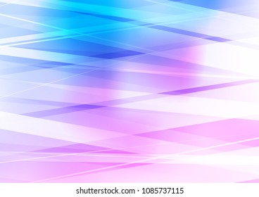 Light Pink, Blue vector layout with flat lines. Lines on blurred abstract background with gradient. Best design for your ad, poster, banner.