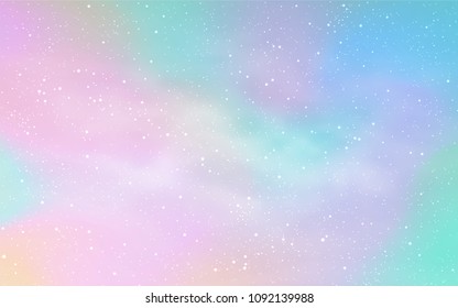 Light Pink, Blue vector layout with cosmic stars. Modern abstract illustration with Big Dipper stars. Best design for your ad, poster, banner.