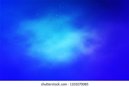 Light Pink, Blue vector layout with cosmic stars. Shining illustration with sky stars on abstract template. Template for cosmic backgrounds.