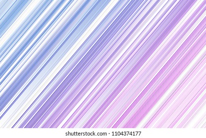 Light Pink, Blue vector layout with flat lines. Modern geometrical abstract illustration with staves. Best design for your ad, poster, banner.