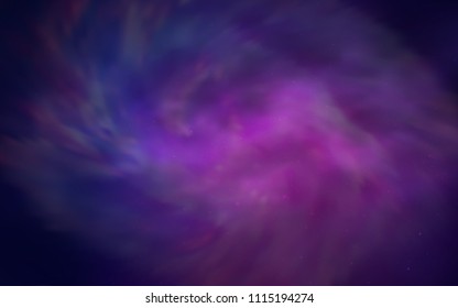 Light Pink, Blue vector layout with cosmic stars. Blurred decorative design in simple style with galaxy stars. Pattern for astrology websites.