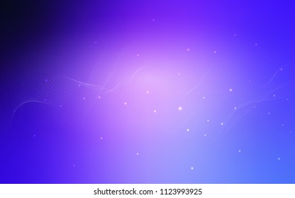 Light Pink, Blue vector layout with circle shapes. Modern abstract illustration with colorful water drops. Pattern can be used as texture of water, rain drops.
