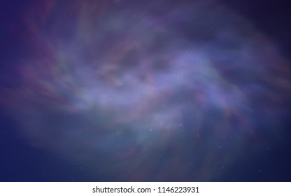Light Pink, Blue vector layout with cosmic stars. Glitter abstract illustration with colorful cosmic stars. Pattern for futuristic ad, booklets.