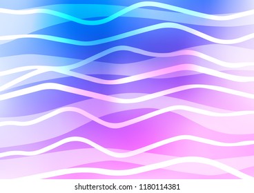 Light Pink, Blue vector layout with flat lines. Modern geometrical abstract illustration with staves. Smart design for your business advert.