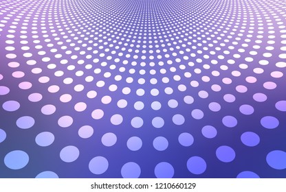 Light Pink, Blue vector layout with circle shapes. Beautiful colored illustration with blurred circles in nature style. Pattern can be used for beautiful websites.