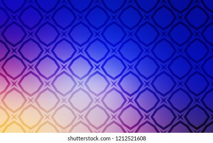 Light Pink, Blue vector layout with bright stars. Glitter abstract illustration with colored stars. Pattern for new year ad, booklets.