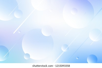 Light Pink, Blue vector layout with circle shapes. Beautiful colored illustration with blurred circles in nature style. Pattern can be used for beautiful websites.