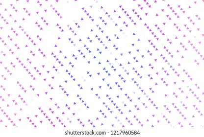 Light Pink, Blue vector layout with lines, triangles. Triangles on abstract background with colorful gradient. Smart design for your business advert.