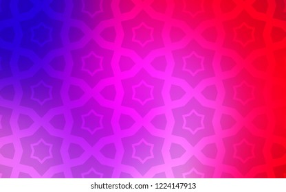 Light Pink, Blue vector layout with bright stars. Blurred decorative design in simple style with stars. Template for sell phone backgrounds.