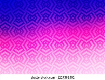 Light Pink, Blue vector layout with flat lines. Blurred decorative design in simple style with lines. Best design for your ad, poster, banner.