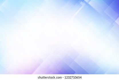 Light Pink, Blue vector layout with flat lines. Decorative shining illustration with lines on abstract template. Pattern for ads, posters, banners.