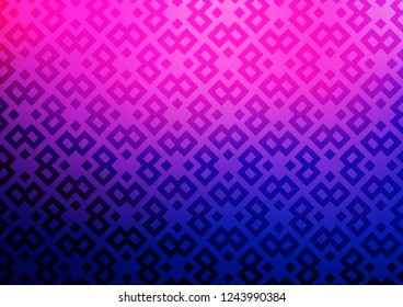 Light Pink, Blue vector layout with lines, rectangles. Glitter abstract illustration with rectangular shapes. Best design for your ad, poster, banner.