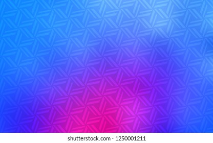 Light Pink, Blue vector layout with lines, triangles. Decorative design in abstract style with triangles. Pattern can be used for websites.