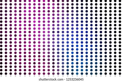 Light Pink, Blue vector layout with circle shapes. Blurred decorative design in abstract style with bubbles. Pattern for ads, booklets.