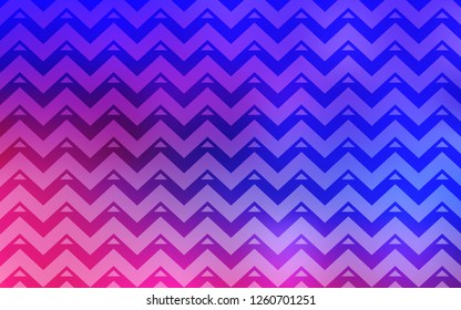 Light Pink, Blue vector layout with lines, triangles. Beautiful illustration with triangles in nature style. Modern template for landing page.