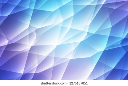 Light Pink, Blue vector layout with lines, triangles. Modern abstract illustration with colorful triangles. Best design for poster, banner.
