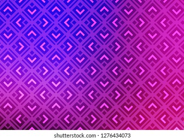 Light Pink, Blue vector layout with lines, rectangle. Shining colorful illustration with lines, rectangles. Best design for your ad, poster, banner.