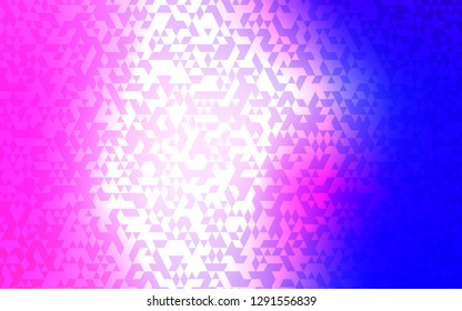 Light Pink, Blue vector layout with lines, triangles. Decorative design in abstract style with triangles. Pattern for busines ad, booklets, leaflets