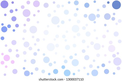 Light Pink, Blue vector  layout with circle shapes. Abstract illustration with colored bubbles in nature style. Design for poster, banner of websites.