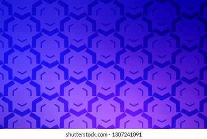 Light Pink, Blue vector layout with wry lines. Geometric illustration in abstract style with gradient.  Colorful wave pattern for your design.