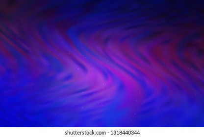 Light Pink, Blue vector layout with cosmic stars. Shining colored illustration with bright astronomical stars. Smart design for your business advert.