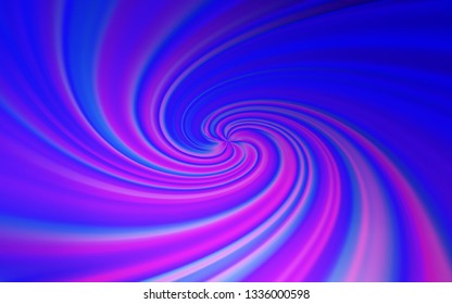 Light Pink, Blue vector layout with bent lines. Glitter abstract illustration with wry lines. Elegant pattern for a brand book.