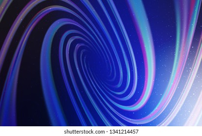 Light Pink, Blue vector layout with cosmic stars. Shining colored illustration with bright astronomical stars. Pattern for futuristic ad, booklets.